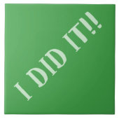 グリーンにやった タイル (正面)