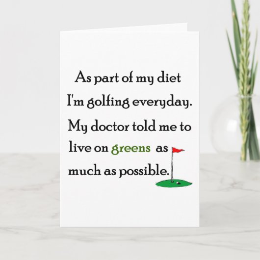 グリーンに住む カード (正面)