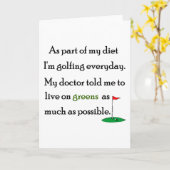 グリーンに住む カード (黄色い花)