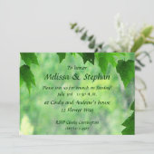 グリーンに囲まれたウェディング ブランシュ 招待状 (スタンド正面)