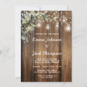 グリーンに囲まれたラスティックな挙式　招待状 招待状 (正面)