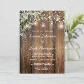 グリーンに囲まれたラスティックな挙式　招待状 招待状 (スタンド正面)