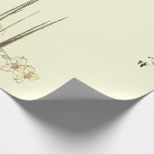 グリーンに日本のおけるラッピング紙アイリスプリント ラッピングペーパー (角)