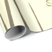 グリーンに日本のおけるラッピング紙アイリスプリント ラッピングペーパー (ロールコーナー)