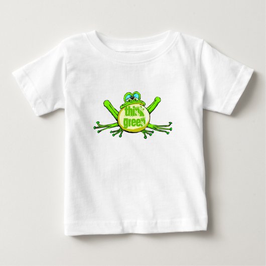 グリーンに生きる ベビーTシャツ (正面)