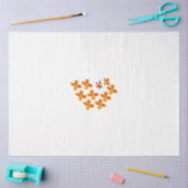 グリーンのあるサマウェディング　ご招待 薄葉紙 (クラフト)