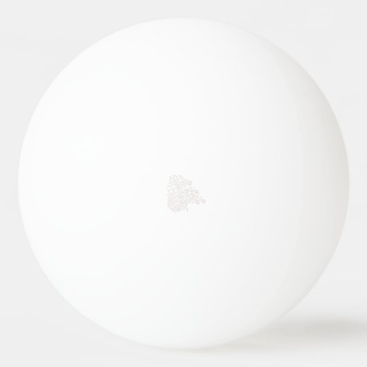 グリーンのあるサマーのウェディング・招待状 卓球ボール (正面)