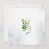 グリーンのお別れ会案内状 招待状 (裏面)