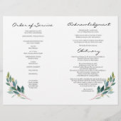 グリーンのお別れ会 生涯の祝祭 プログラム チラシ (裏面)