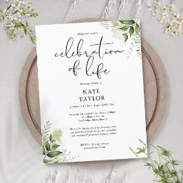 グリーンのお別れ会 記念 招待状