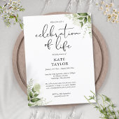 グリーンのお別れ会 記念 招待状