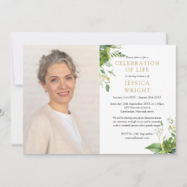 グリーンのお別れ 生の祝祭 葬儀の写真 招待状