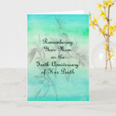 グリーンのお母さんにとって命日10th カード (黄色い花)