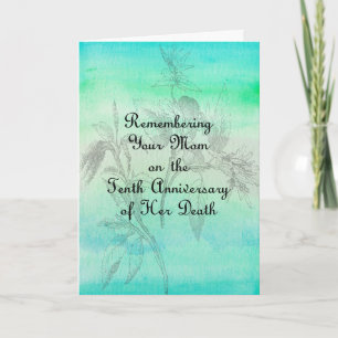 グリーンのお母さんにとって命日10th カード