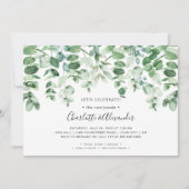 グリーンのみの結婚式披露宴 招待状 (正面)