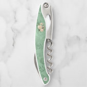 グリーンのクリームバラは私の花嫁のメイド ソムリエナイフ (裏面)