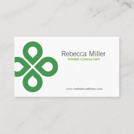 グリーンのクローバーデザイン 名刺