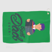 グリーンのゴルフタ最高のオパパ ゴルフタオル (横)