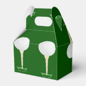 グリーンのゴルフボールパターン フェイバーボックス (裏面サイド)