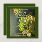 グリーンのサキュレント ベビーシャワー (正面/裏面)