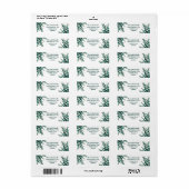 グリーンのシャムロックとゴールド ラベル (フルシート)