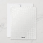 グリーンのスピーチバブル&ストライプのホリデー フラットカード シーズンカード (裏面)