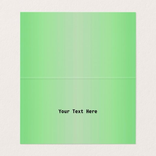 グリーンのスーツを着た大きなピクルスの頭と顔を持つ人 名刺 (内部フラット)