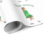 グリーンのソフトシューアイリッシュダンサー ラッピングペーパー (ロールコーナー)