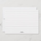 グリーンのタイポグラフィツリー ホリデー フォト カード (裏面)