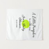 グリーンのネオンポンプキン リトルポンプキンがやってくる タペストリー (正面(横))