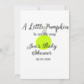 グリーンのネオンポンプキン　リトルポンプキンがやってくる 招待状 (裏面)