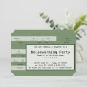 グリーンのハウスウォーミングコンサートチケット 招待状 (スタンド正面)