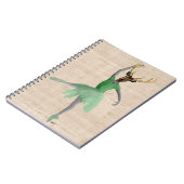 グリーンのバレエ鹿2 ノートブック (左側)