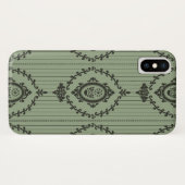 グリーンのバロック壁紙 Case-Mate iPhoneケース (裏面(横))