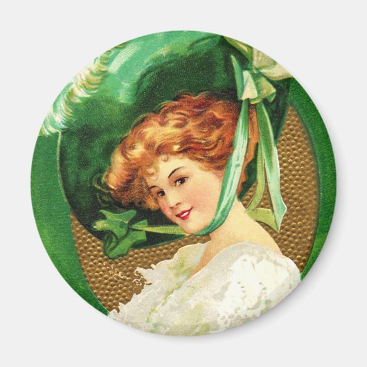 グリーンのフォールン着用 マグネット (正面)