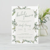 グリーンのブライダルシャワー招待状 招待状 (スタンド正面)