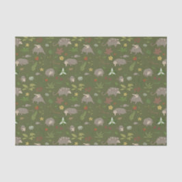 グリーンのベリーフィールドのオポッサム 薄葉紙