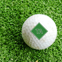 グリーンのミニマルイニシャル