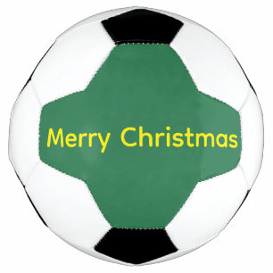 グリーンのメリークリスマス サッカーボール