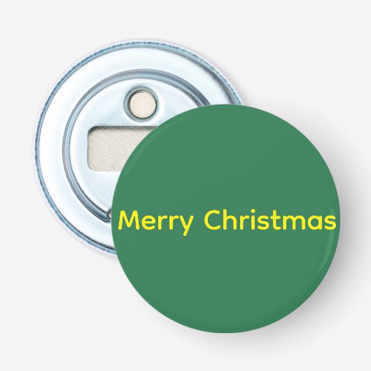グリーンのメリークリスマス 栓抜き (正面)