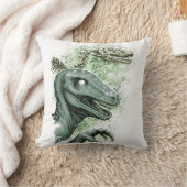 グリーンのラプター クッション (ブランケット)