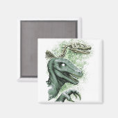 グリーンのラプター マグネット (正面/裏面)