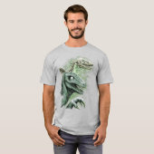 グリーンのラプター Tシャツ (正面フル)