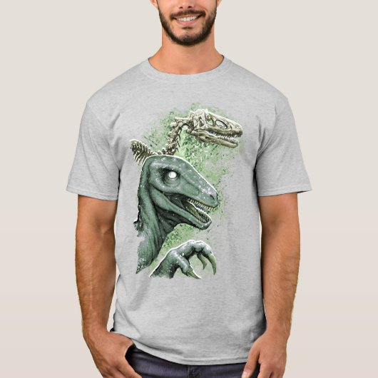 グリーンのラプター Tシャツ (正面)