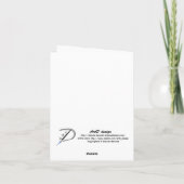 グリーンのヴィンテージ写真フレーム感謝状テンプレート サンキューカード (裏面)