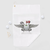 グリーンの上を右に飛ぶ!! ゴルフタオル (インサイチュ)