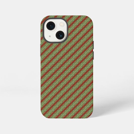 グリーンの夏のパターン iPhoneケース (裏面)