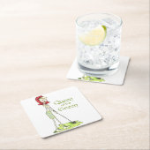 グリーンの女王 スクエアペーパーコースター (インサイチュ)