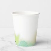 グリーンの恋は最初のスプリッツ ブライダルシャワー 紙コップ (裏面)