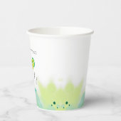 グリーンの恋は最初のスプリッツ ブライダルシャワー 紙コップ (左)